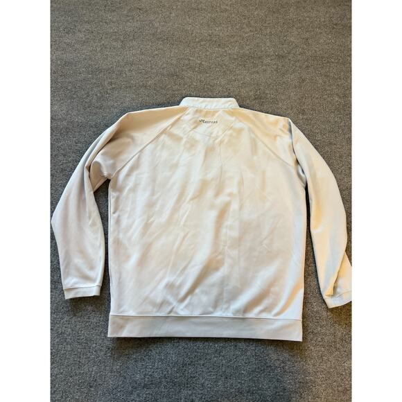 Masters Tech Mens Gray Augusta National Golf Club Zip Long Sleeves Pullover Sz L - Picture 8 of 9